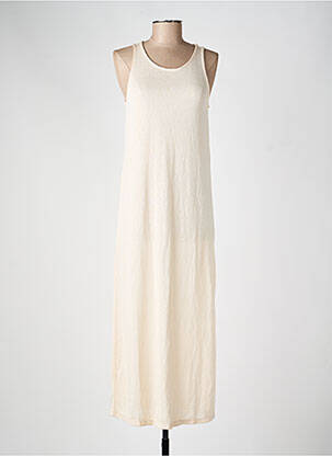 Robe longue sans manche sans manche beige JACQUELINE DE YONG femme