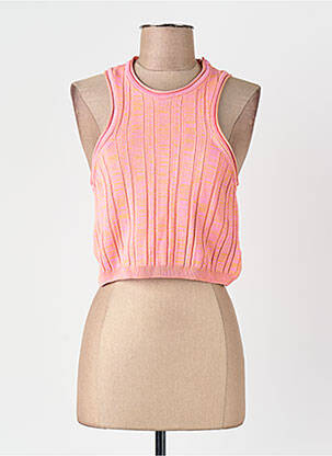 Débardeur col rond rose ONLY femme