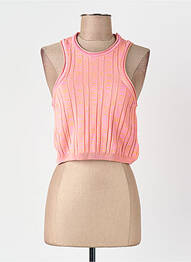Débardeur col rond rose ONLY femme
