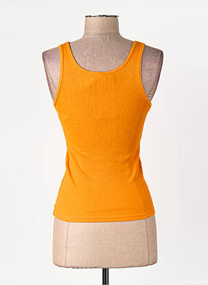 Débardeur coupe droite sans manche orange ONLY femme