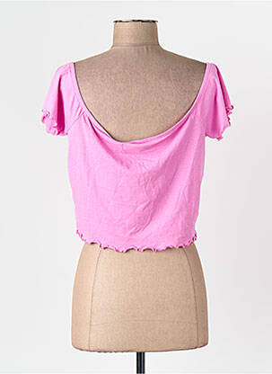 T-shirt coupe droite manches courtes rose VERO MODA femme