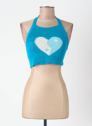Top bleu KAOTIKO femme