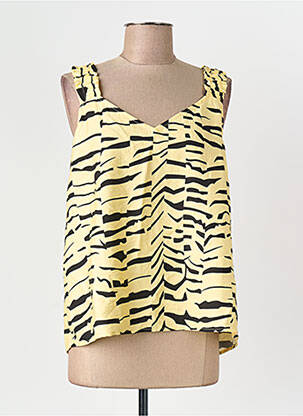 Débardeur coupe droite jaune VILA femme