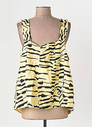 Débardeur coupe droite jaune VILA femme