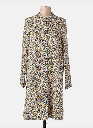 Robe mi-longue jaune VERO MODA femme
