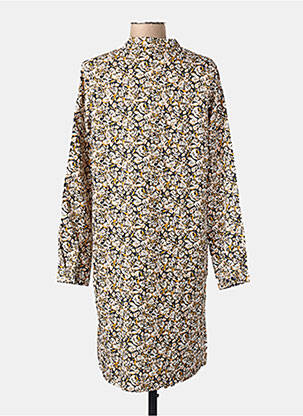 Robe mi-longue jaune VERO MODA femme