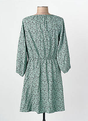 Robe mi-longue manches longues manches longues vert JACQUELINE DE YONG femme