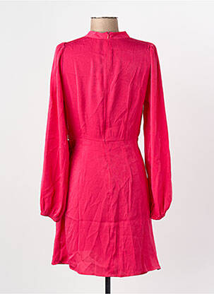 Robe courte manches longues manches longues rose ONLY femme