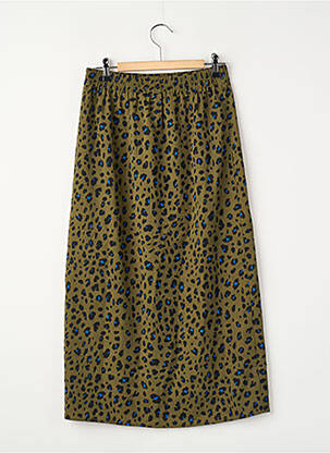 Jupe mi-longue vert ONLY femme
