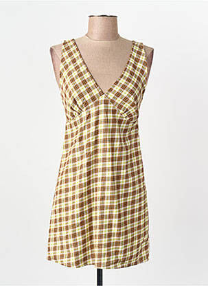 Robe courte jaune MOTEL femme