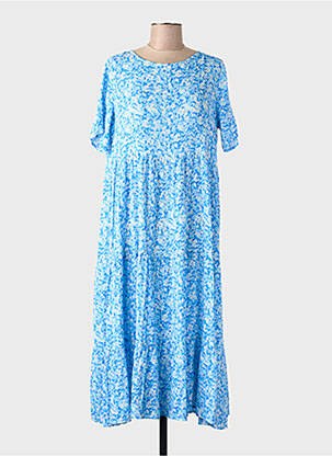 Robe courte manches courtes manches courtes bleu ONLY femme