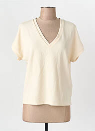 T-shirt manches courtes manches courtes beige VERO MODA femme