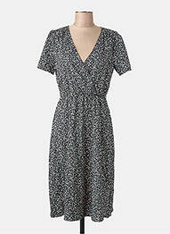 Robe courte manches courtes manches courtes noir JACQUELINE DE YONG femme