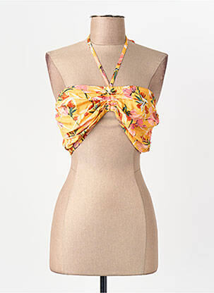 Crop top jaune ROXY femme