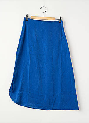 Jupe mi-longue bleu ONLY femme