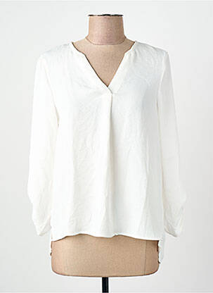 Chemisier coupe droite manches 3/4 blanc VERO MODA femme
