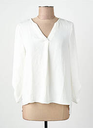 Chemisier coupe droite manches 3/4 blanc VERO MODA femme