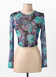 T-shirt manches longues manches longues violet ONLY femme