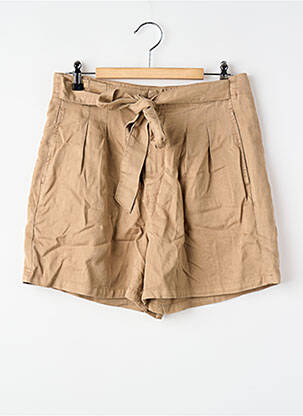 Short fermeture zippée sous rabat avec crochet marron VERO MODA femme