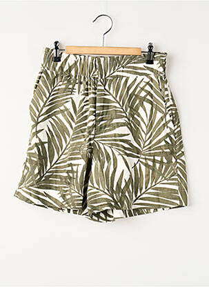 Short coupe droite vert ONLY femme