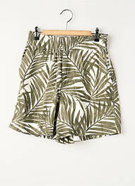 Short coupe droite vert ONLY femme