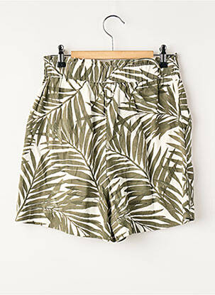 Short coupe droite vert ONLY femme
