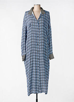 Robe mi-longue bleu YOUNG DESIGNERS femme