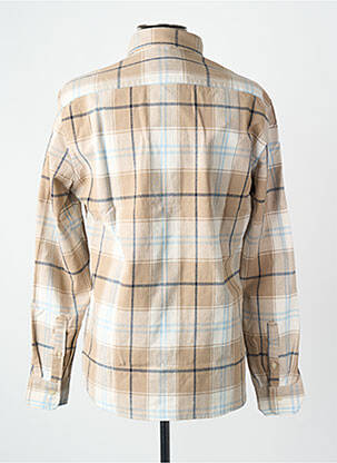 Chemise manches longues beige MANGO homme