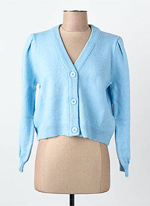 Gilet manches longues bleu CEMI femme