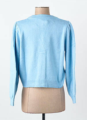 Gilet manches longues bleu CEMI femme