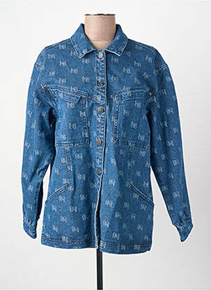 Veste casual col chemisier bleu OBJECT femme