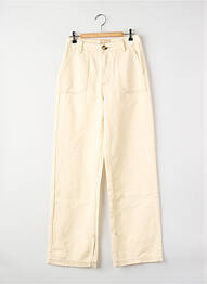 Jeans coupe droite beige VILA ROUGE femme