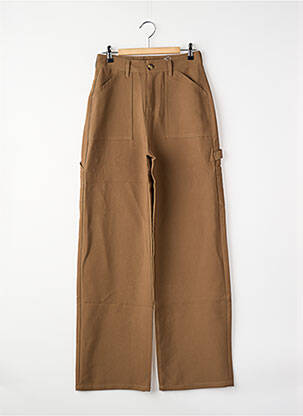 Pantalon cargo taille haute taille haute beige ONLY femme