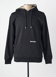 Sweat-shirt à capuche noir JACK & JONES homme