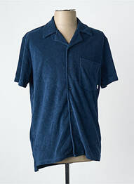 Chemise manches courtes bleu WOODBIRD homme