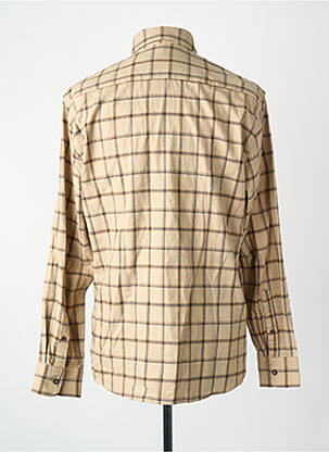 Chemise manches longues beige MANGO homme