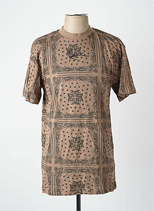 T-shirt marron KARL KANI homme