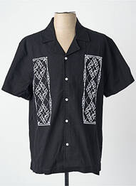 Chemise manches courtes noir WOODBIRD homme