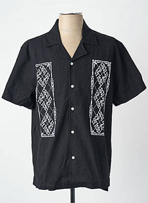 Chemise manches courtes noir WOODBIRD homme