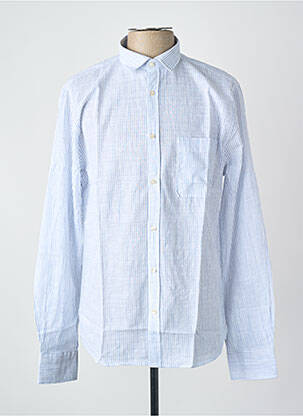 Chemise manches longues bleu LE FABULEUX MARCEL DE BRUXELLES homme