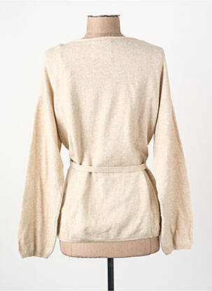 Gilet manches longues beige YUGEN femme