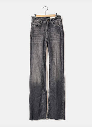 Jean coupe flare taille haute taille haute gris ONLY femme