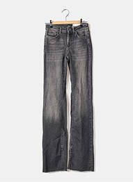 Jean coupe flare taille haute taille haute gris ONLY femme