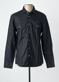 Chemise manches longues noir MANGO homme