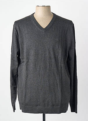 Pull manches longues manches longues gris TOM TAILOR homme