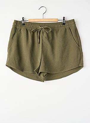 Short coupe droite vert ONLY femme