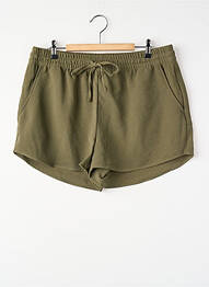 Short coupe droite vert ONLY femme