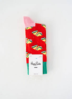 Chaussettes rouge HAPPY SOCKS homme