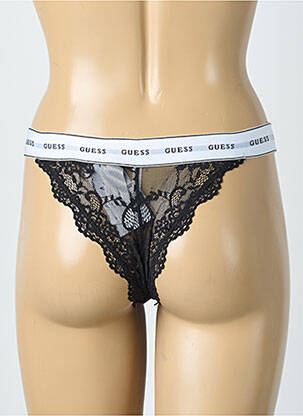 Tanga noir GUESS femme