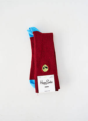 Chaussettes rouge HAPPY SOCKS homme